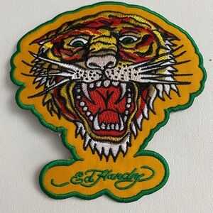 Ed Hardy Tiger Iron on Patch Applique Embroidered Sewing (Large)